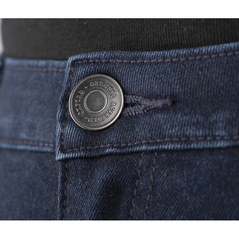 Prodloužené dámské kalhoty Oxford Original Approved Jeggings AA modré indigo