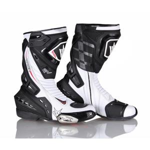 Botas de moto RSA GP-01 blancas y negras