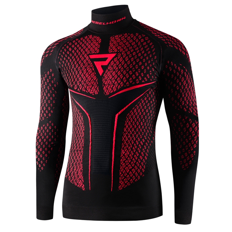 Camiseta térmica Rebelhorn Therm II negro-rojo