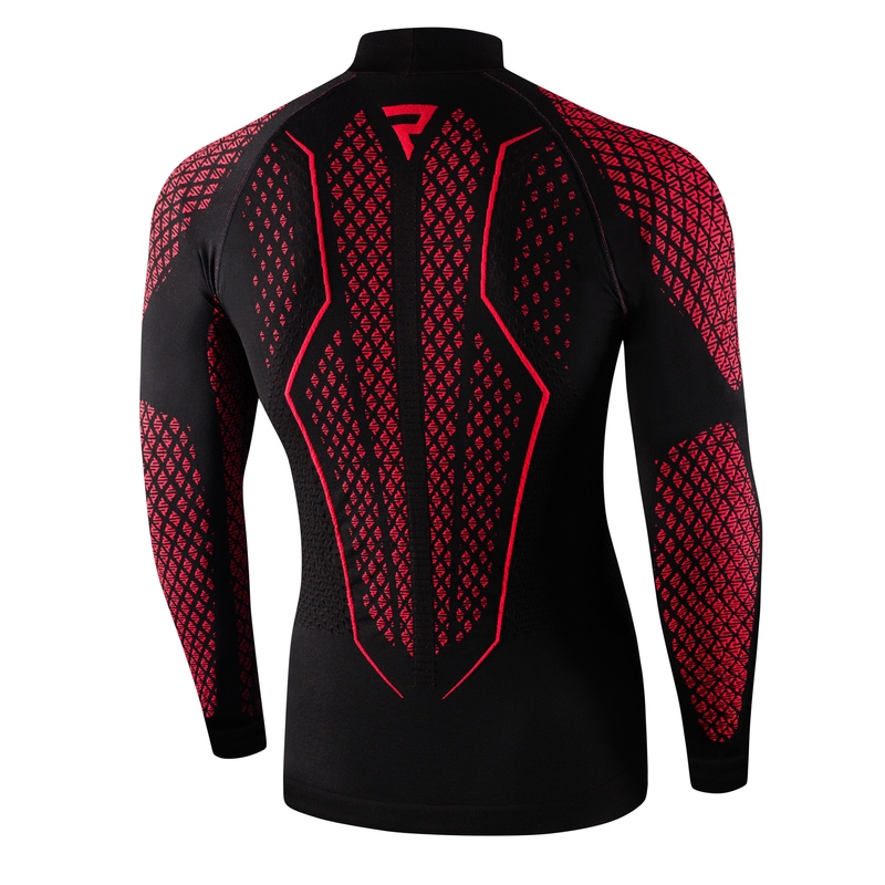 Camiseta térmica Rebelhorn Therm II negro-rojo
