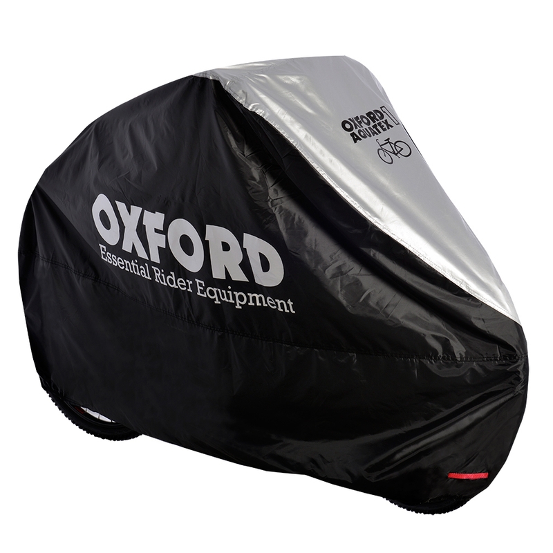Lona Oxford Aquatex para bicicletas negro-plata