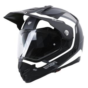 Casco de enduro RSA MX-01 EVO negro-blanco-gris liquidación