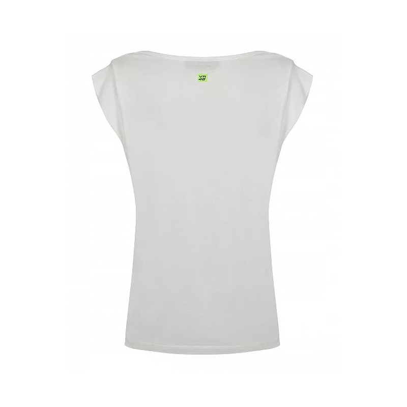 Camiseta mujer VR46 Valentino Rossi blanca