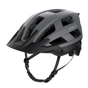 Casco de bicicleta con auriculares SENA M1 gris mate