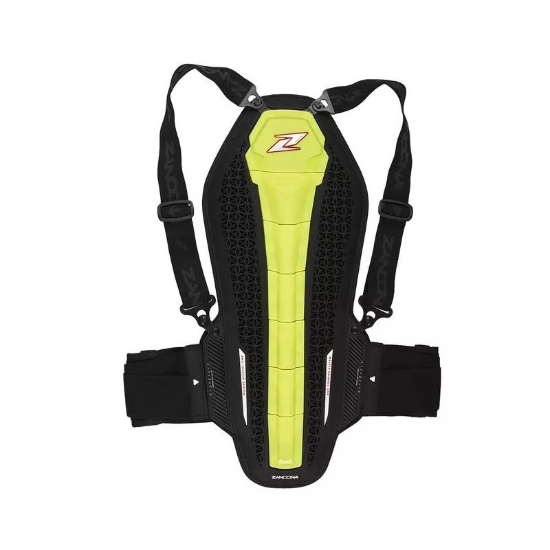 Protector de columna Zandona Hybrid Back Pro X6 amarillo fluo 158-167 cm