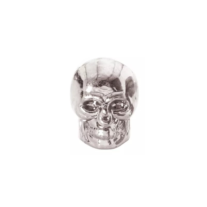 Tapones de válvula Oxford Skull plateados