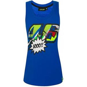 Camiseta de tirantes de mujer VR46 Valentino Rossi POP ART azul