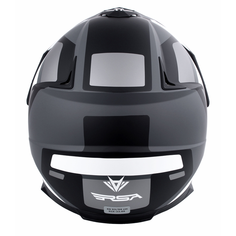 Casco de enduro RSA MX-01 EVO negro-blanco-gris liquidación