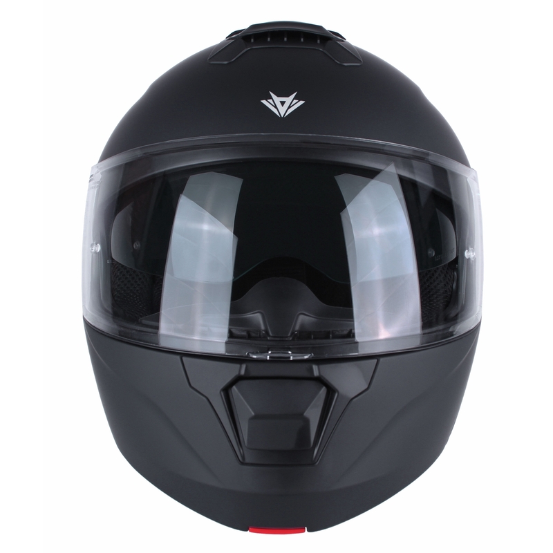Casco de moto abatible RSA Rival, negro mate.