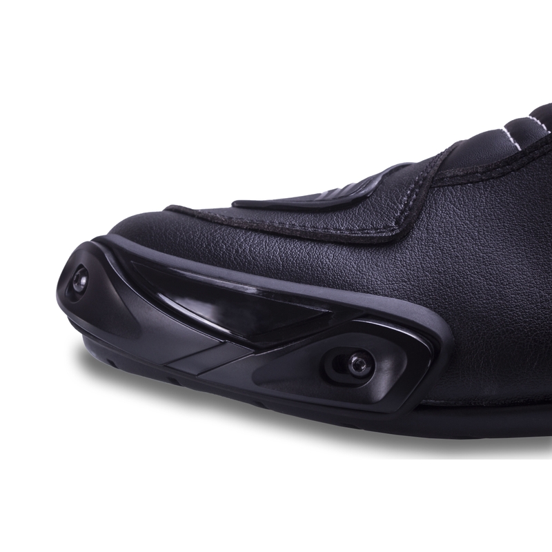 Botas de moto Street Racer Grid en blanco y negro