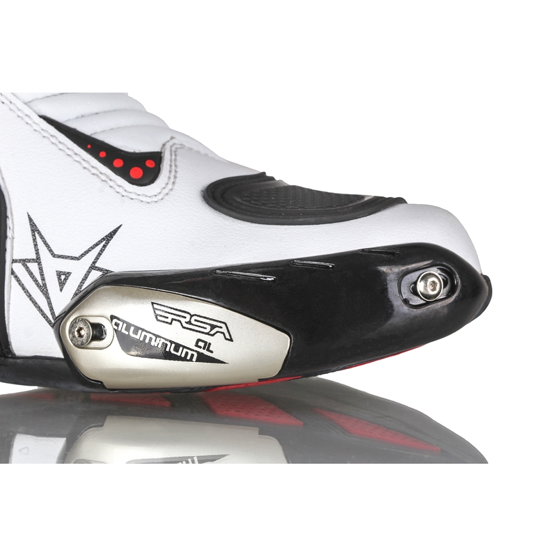 Botas de moto RSA GP-01 blancas y negras