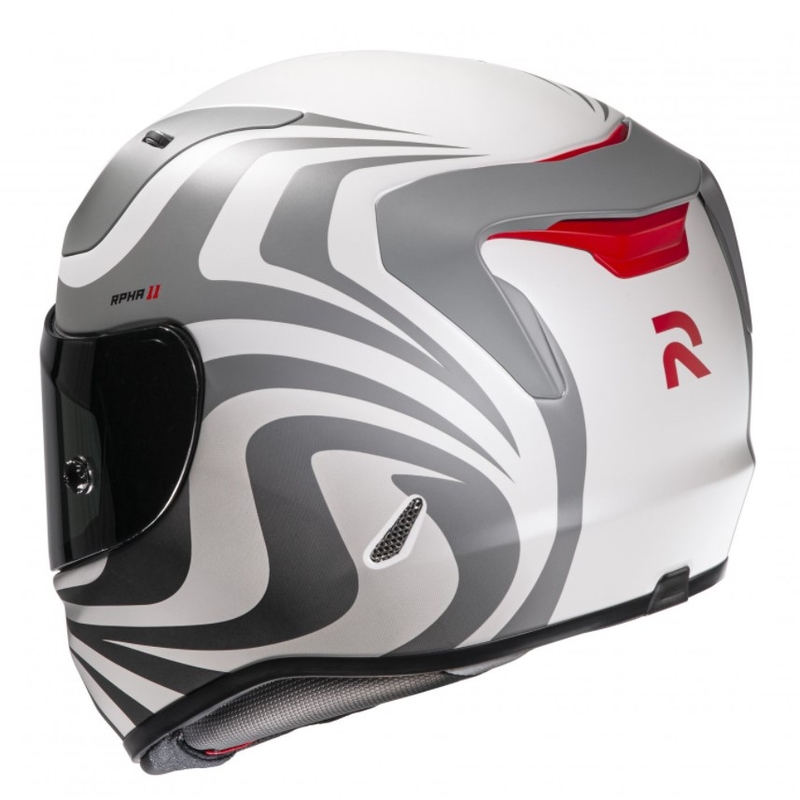 Casco integral de moto HJC RPHA 11 Eldon MC10SF blanco-gris