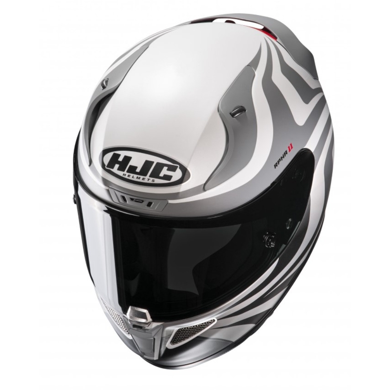 Casco integral de moto HJC RPHA 11 Eldon MC10SF blanco-gris
