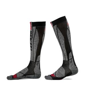 Calcetines de moto Revit Kalahari gris y rojo liquidación