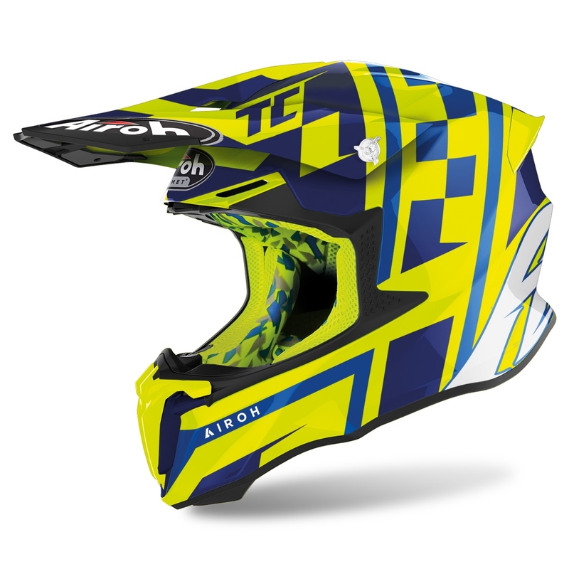 Motokrosová přilba Airoh Twist 2.0 TC21 2022 žlutá lesklá výprodej