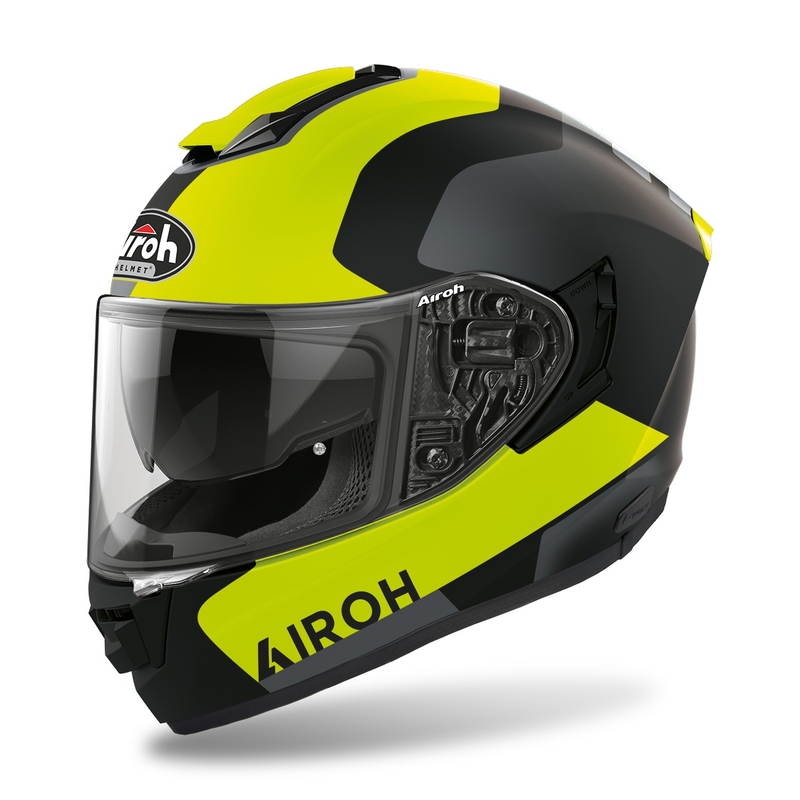 Casco integral de moto Airoh ST.501 Dock 2022 amarillo fluo mate liquidación