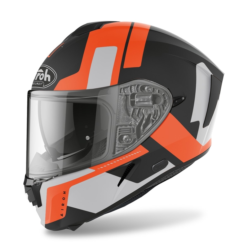 Integrální přilba na motorku Airoh Spark Shogun 2022 oranžová matná výprodej