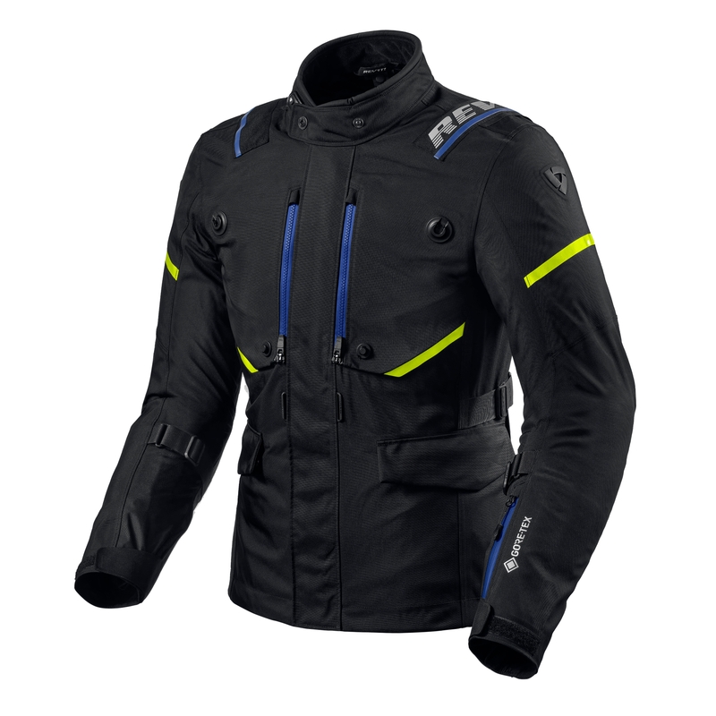 Chaqueta de moto Revit Vertical GTX negra