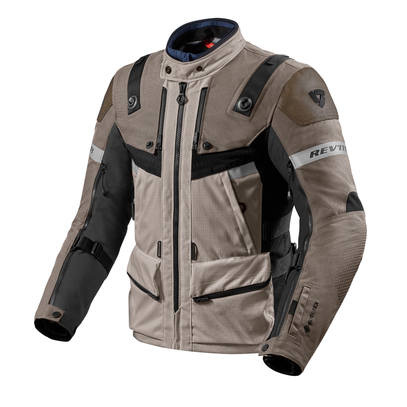 Chaqueta de moto Revit Defender 3 GTX marrón-negra