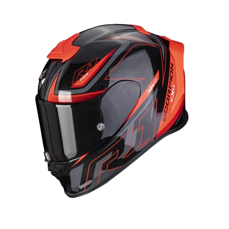 Integrální přilba na motorku Scorpion EXO-R1 Air Gaz černo-červená