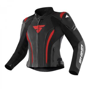 Chaqueta de moto Shima Miura 2.0 para mujer en negro y rojo
