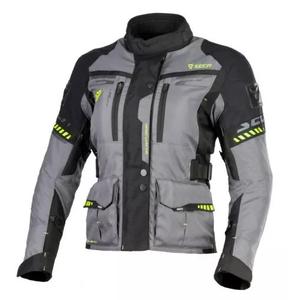 Chaqueta de moto para mujer SECA Arrakis II gris-negro liquidación