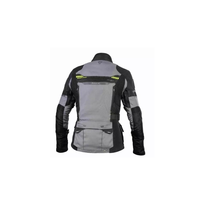 Chaqueta de moto para mujer SECA Arrakis II gris-negro liquidación