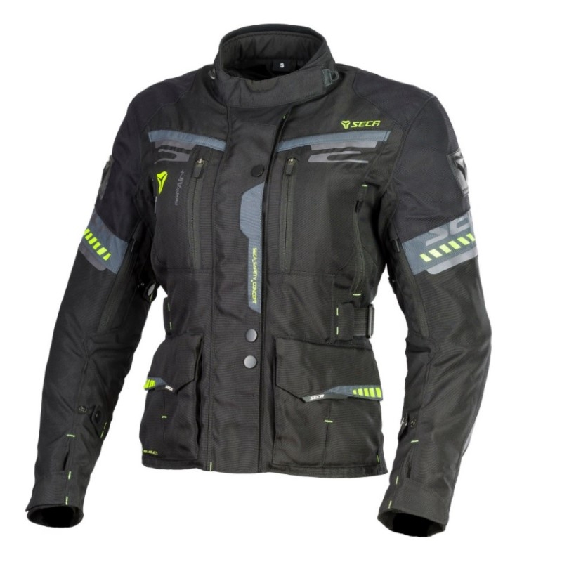 Chaqueta de moto para mujer SECA Arrakis II negra liquidación