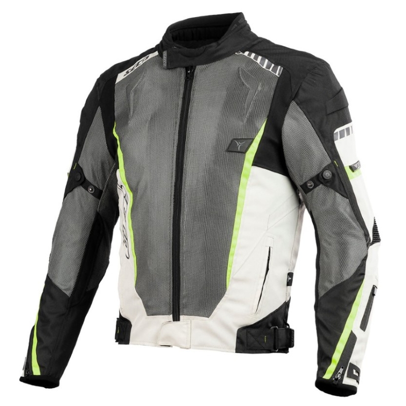 Chaqueta de moto SECA Airflow II gris liquidación