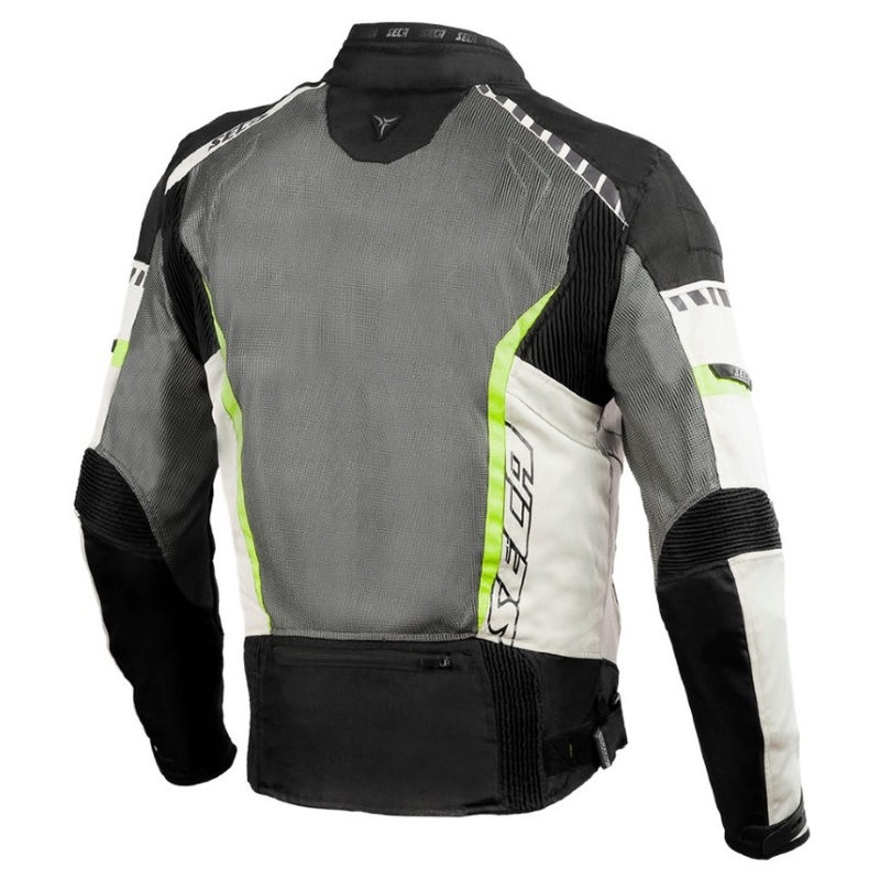Chaqueta de moto SECA Airflow II gris liquidación