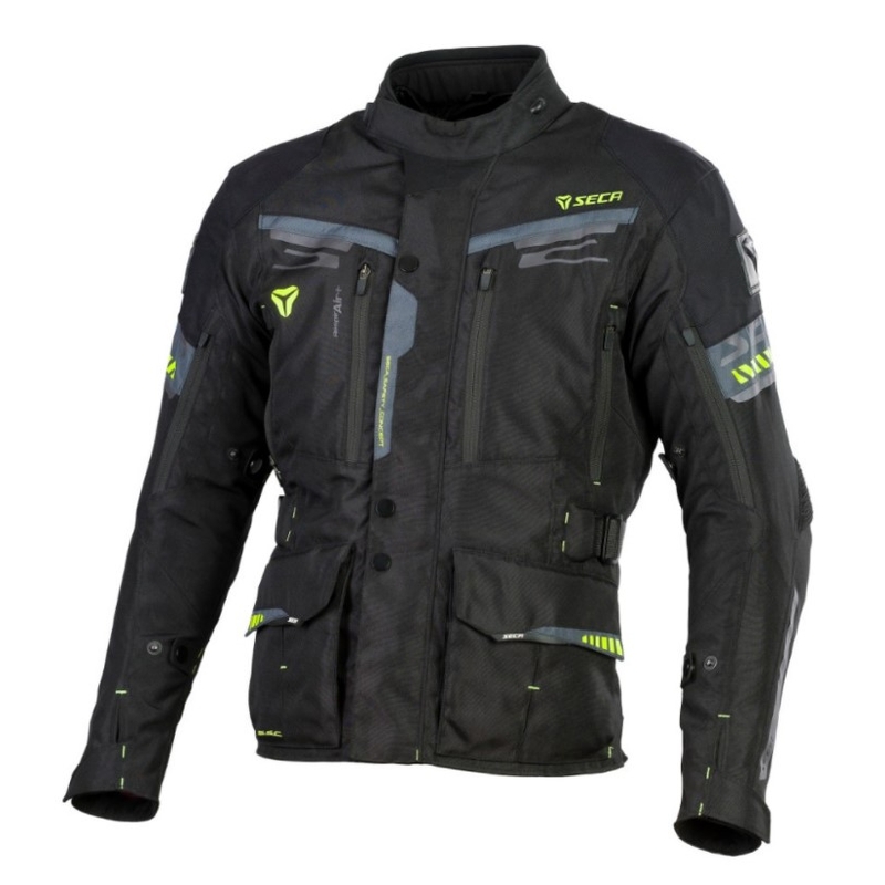 Chaqueta de moto SECA Arrakis II negra liquidación