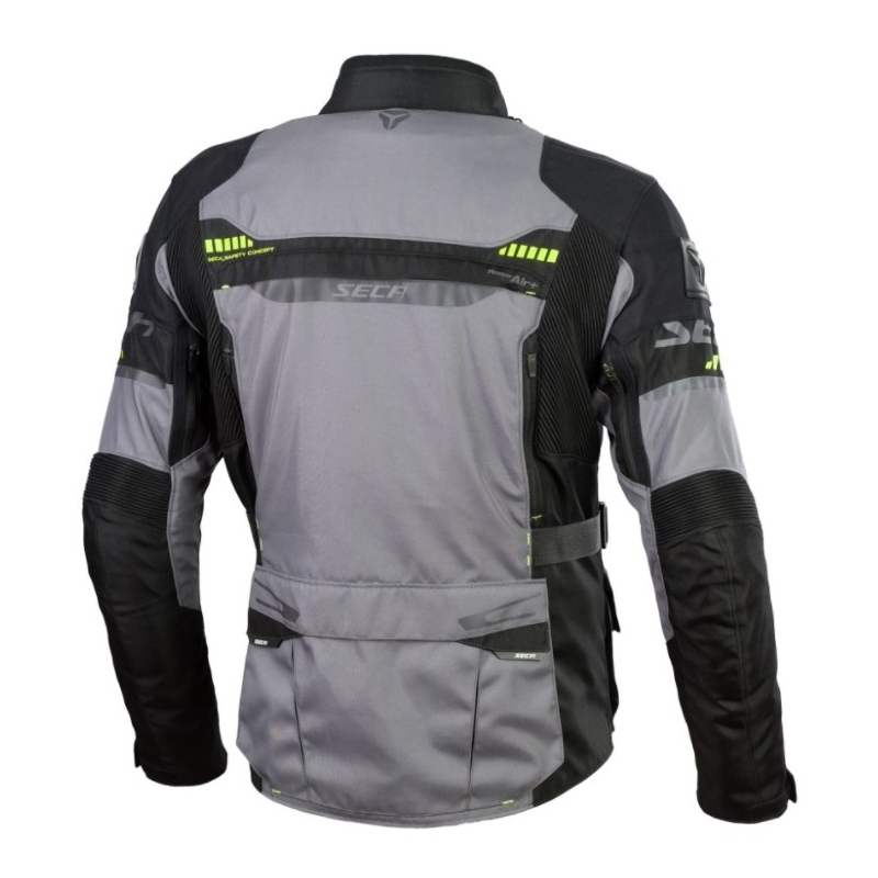 Chaqueta de moto SECA Arrakis II gris-negro liquidación