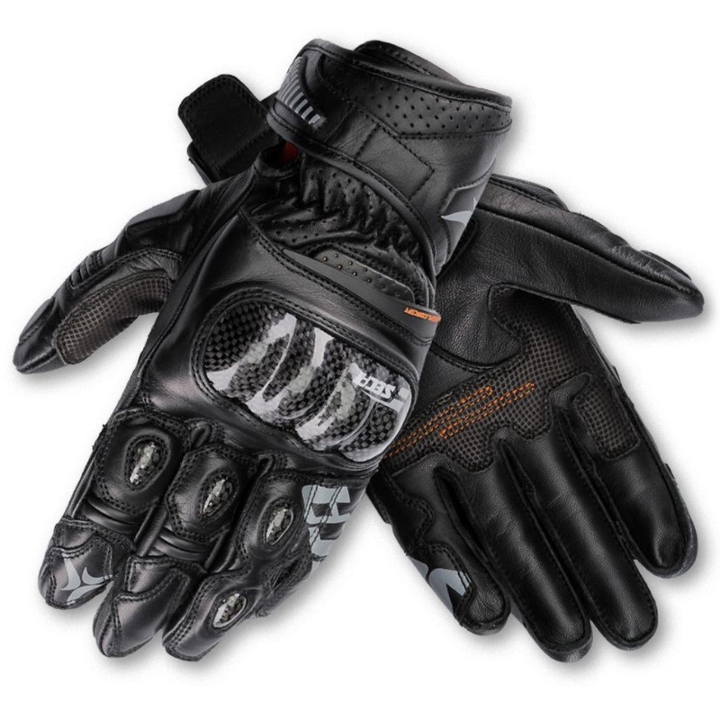 Guantes de moto SECA Trackday Short negro
