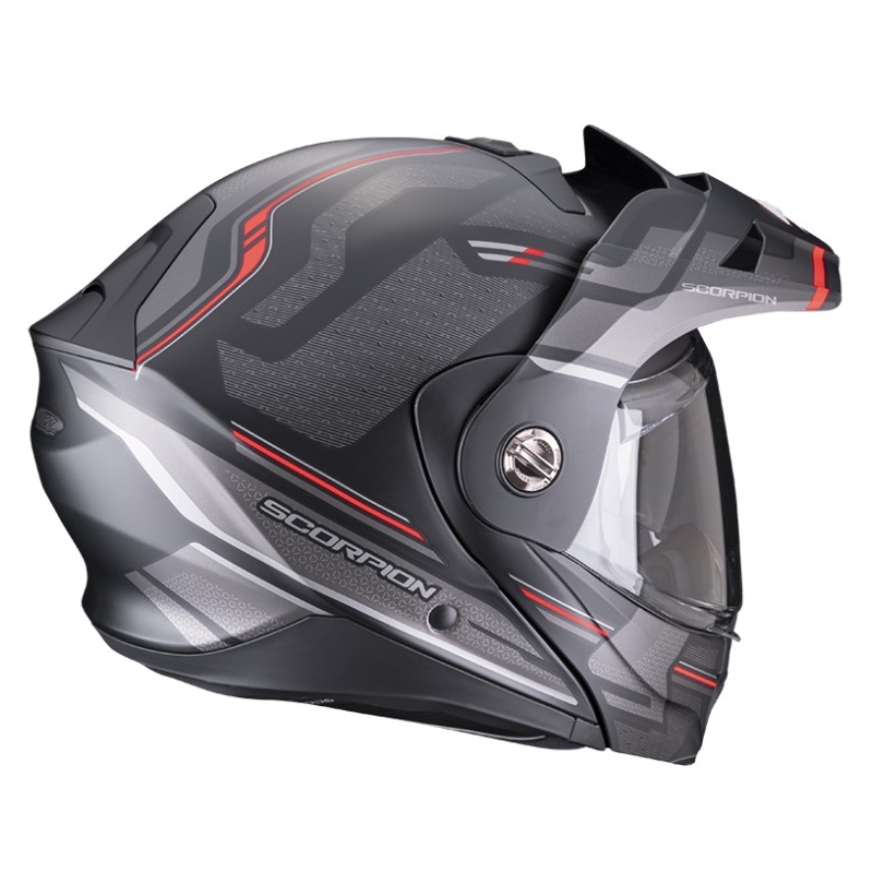Casco de moto SCORPION ADX-2 CARRERA mate negro-rojo
