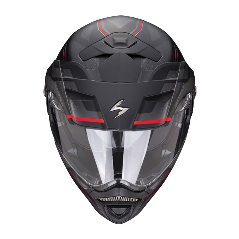 Casco de moto SCORPION ADX-2 CARRERA mate negro-rojo