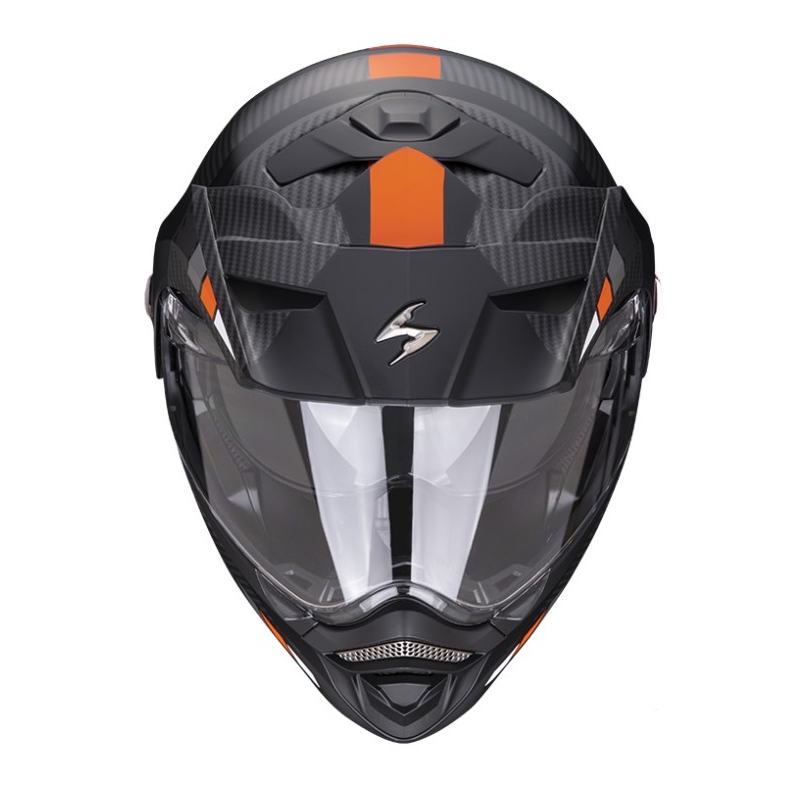 Casco de moto SCORPION ADX-2 CAMINO negro-plata-naranja liquidación