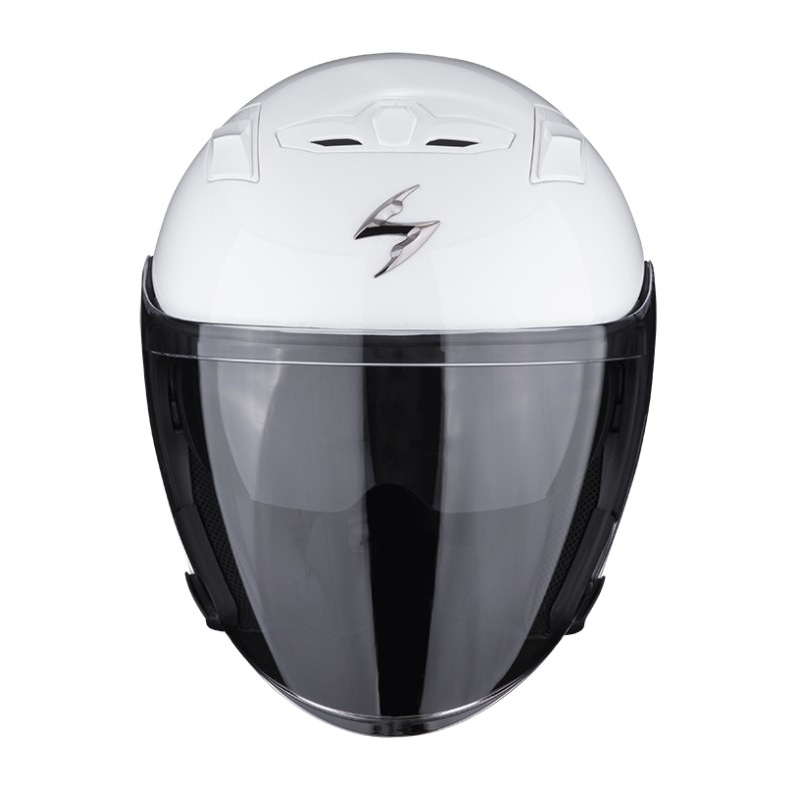 Casco de moto abierto SCORPION EXO-230 Blanco sólido