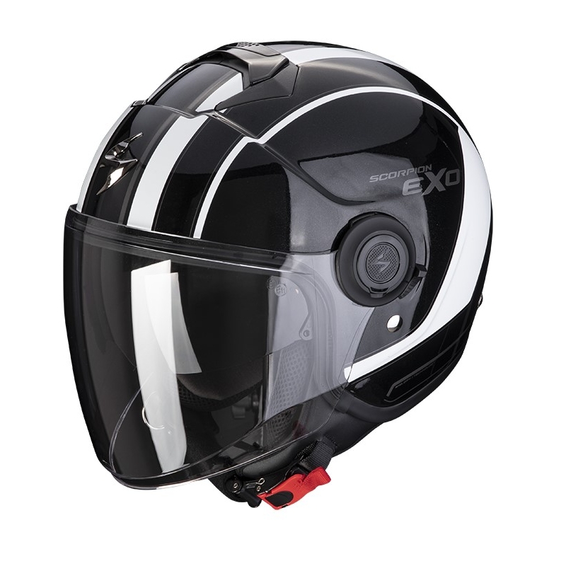 Otevřená přilba na motorku SCORPION EXO-CITY SCOOT černo-bílá