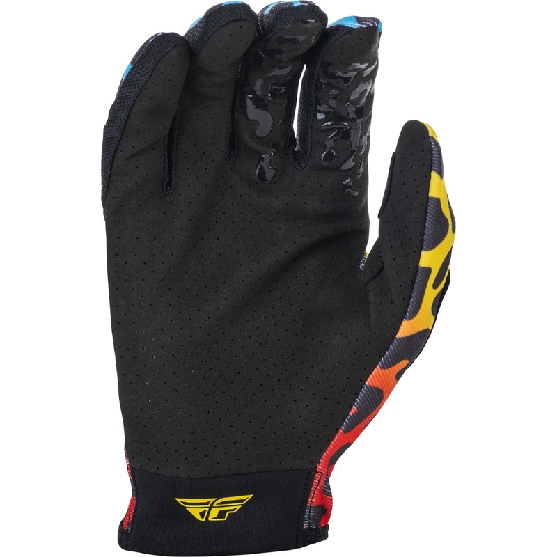 Motokrosové rukavice FLY Racing Lite SE 2022 červeno-žluto-modré výprodej