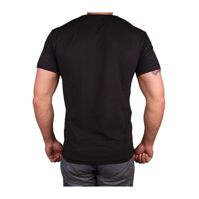 Camiseta s motivem MotoZem Ready to race negra liquidación