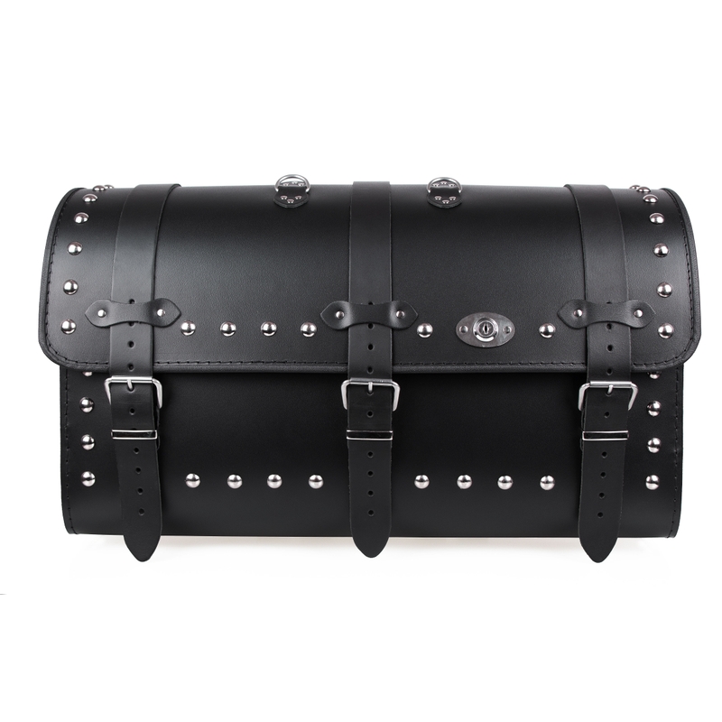 Chopper RSA-8B maletín de cuero para moto con cerradura