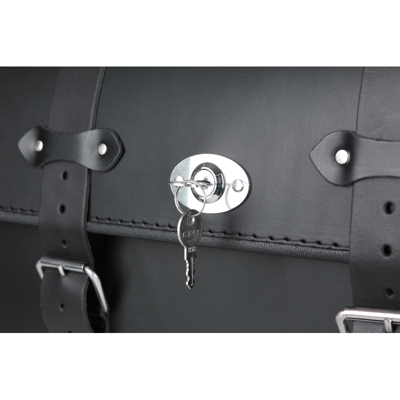 Chopper RSA-18A maletín de cuero para moto con cerradura
