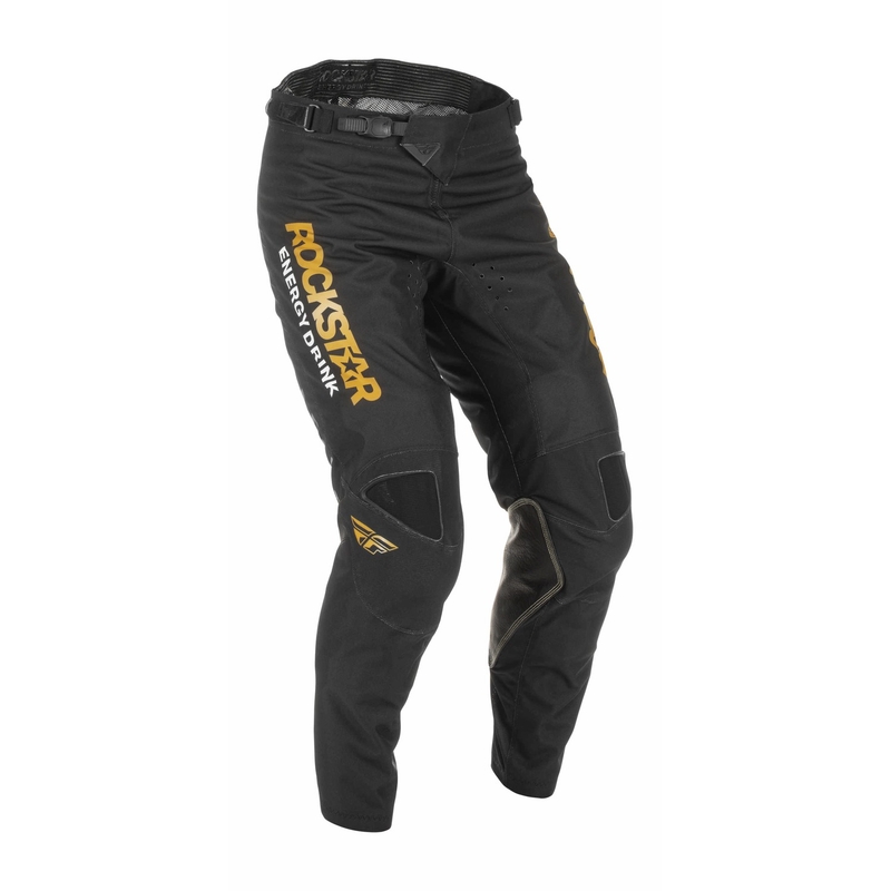Pantalones Motocross FLY Racing Kinetic Rockstar 2022 oro-negro liquidación