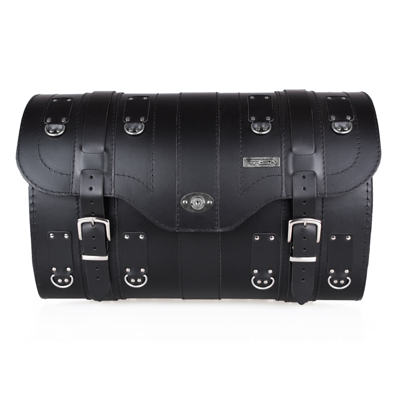 Chopper RSA-15A maletín de cuero para moto con cerradura