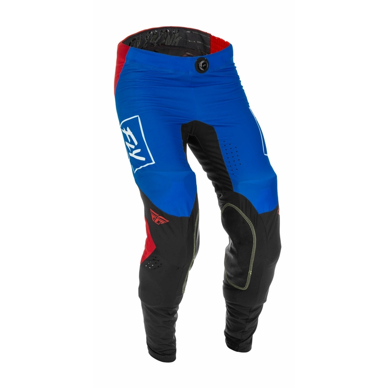 Motokrosové kalhoty FLY Racing Lite 2022 červeno-černo-modré