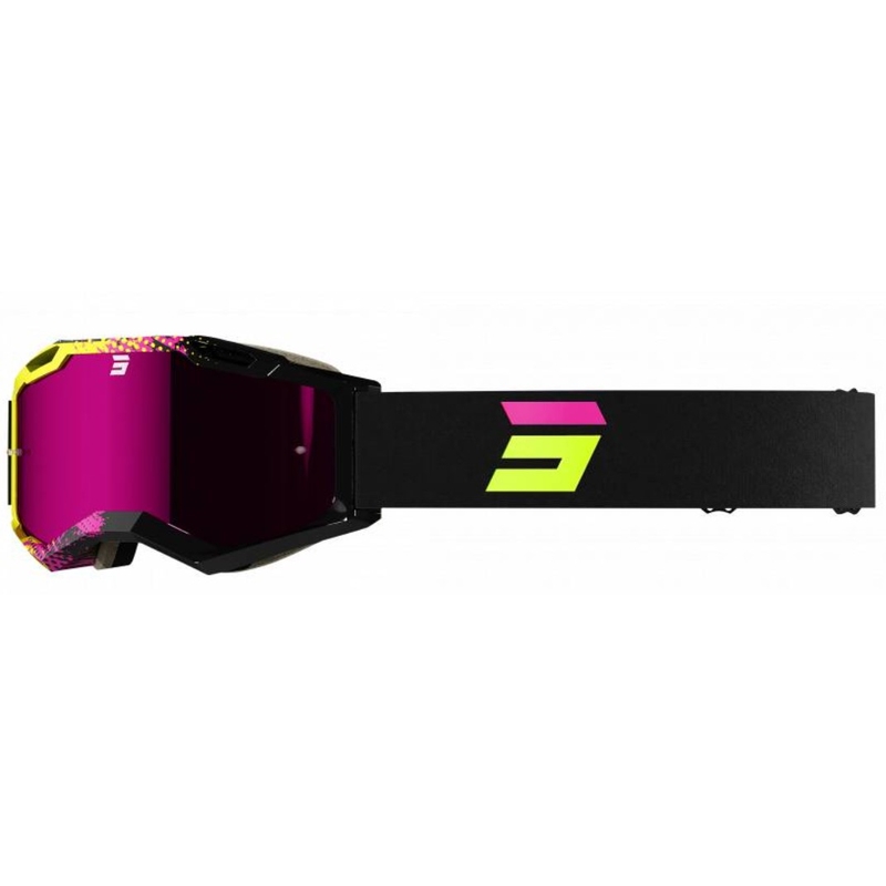 Gafas de motocross Shot Iris 2.0 Fusion negro-rosa-amarillo fluo liquidación