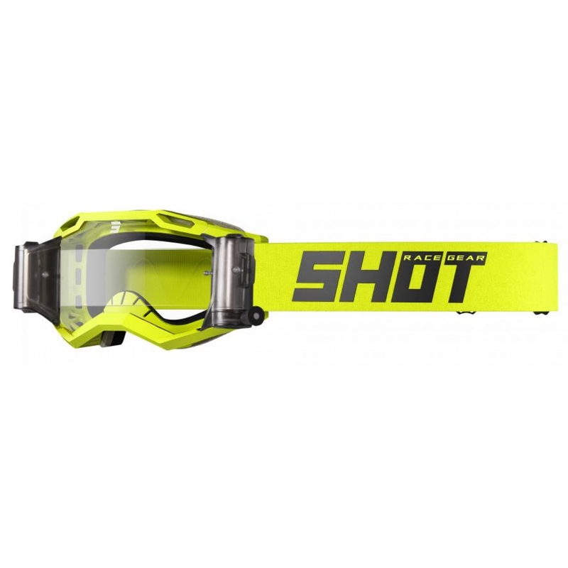 Gafas de motocross Shot Iris 2.0 Solid Roll-Off amarillo fluo