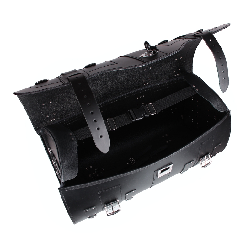 Chopper RSA-16A maletín de cuero para moto con cerradura