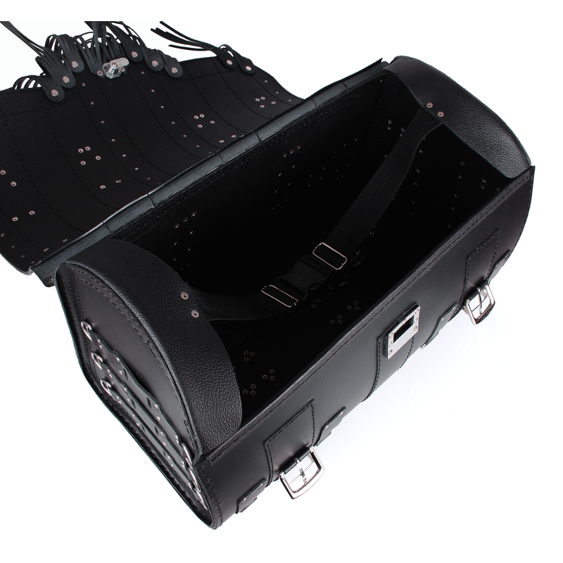 Chopper RSA-15C maletín de cuero para moto con cerradura