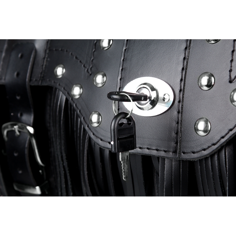 Chopper RSA-15C maletín de cuero para moto con cerradura